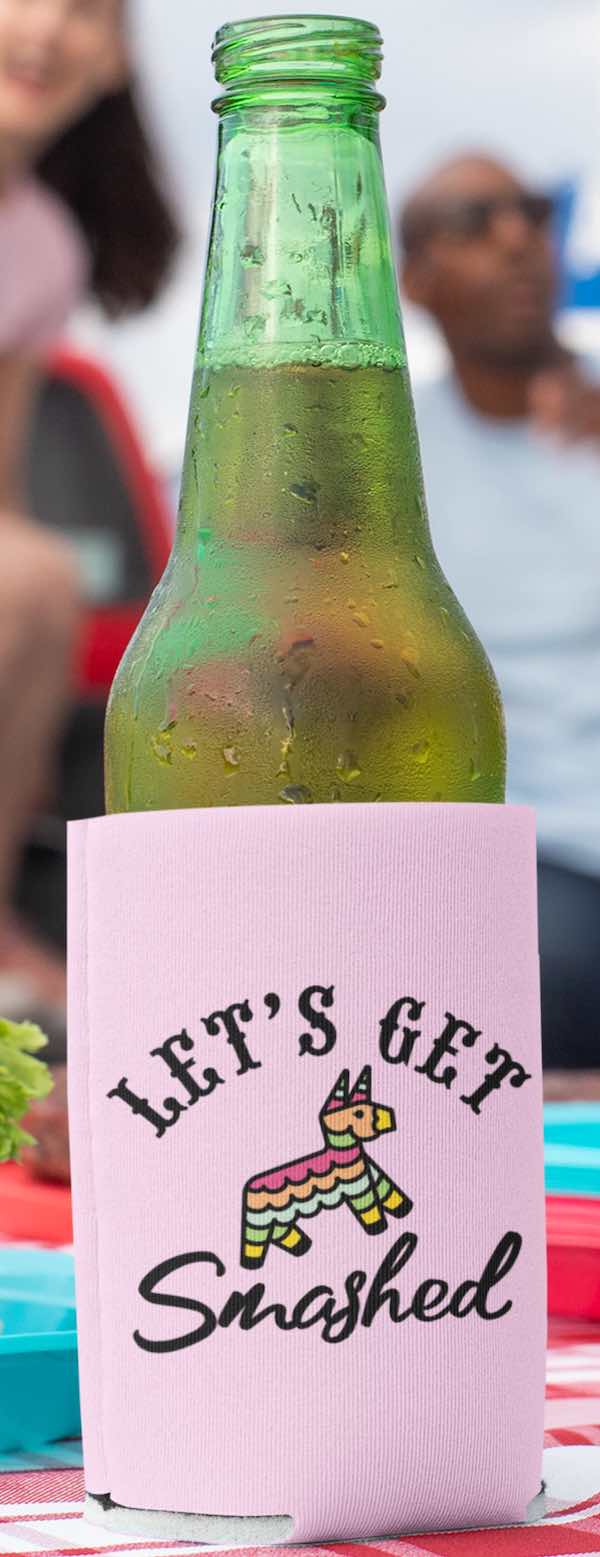 Final Fiesta & Let's Get Smashed Bachelorette Party Can Coolers